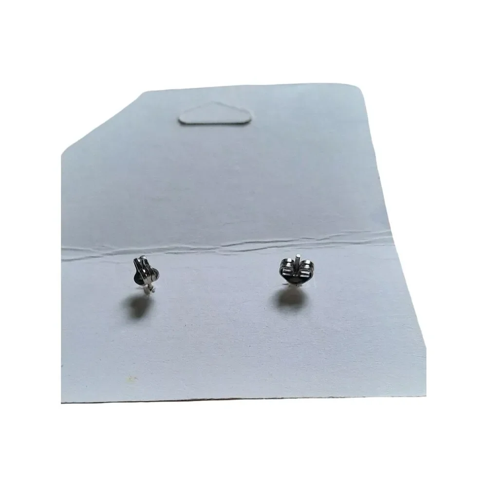 Hallmark Pink and Black Zebra Teddy Bear Stud Earrings